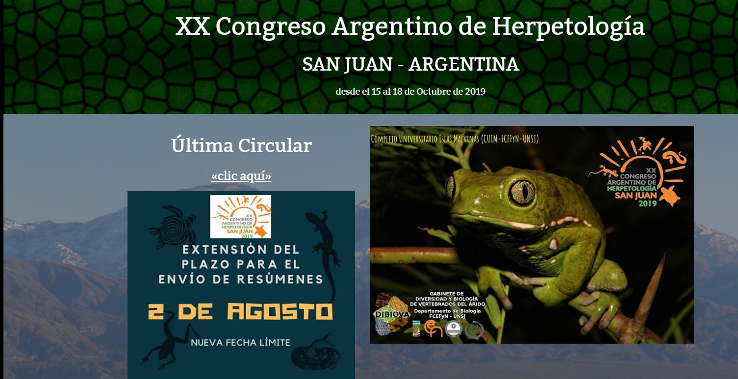 XX° Congreso Argentino de Herpetología